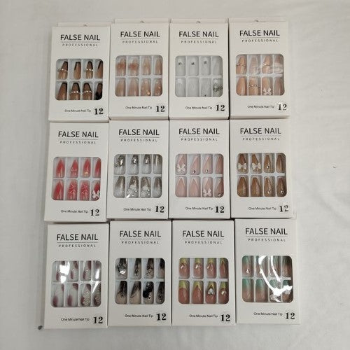Self Adhesive Fake Nail - Pack of 12