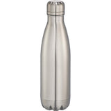 Sleek silver 500ml copper vacuum insulated bottle, keeps drinks hot for 12 hours and cold for 48 hours, perfect for on-the-go hydration.