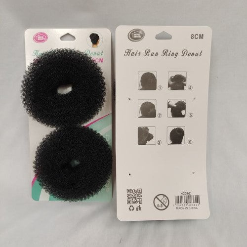 Donuts Hair Bun Ring (2pcs ,8cm) - Pack of 12