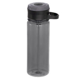 Black Rocket Tritan Sports Bottle with pop-up spout, carabiner handle, and 740ml capacity for active hydration.