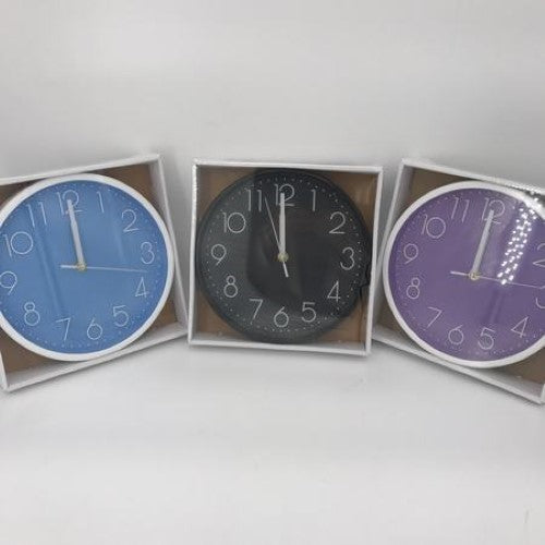 Set of 6 elegant wall clocks featuring modern designs, perfect for enhancing home or office decor while keeping time.