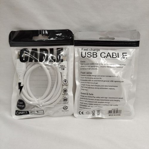 Pack of 6 TYPE-C Lightning Cables, 1M each, ideal for fast charging and data transfer for various devices.