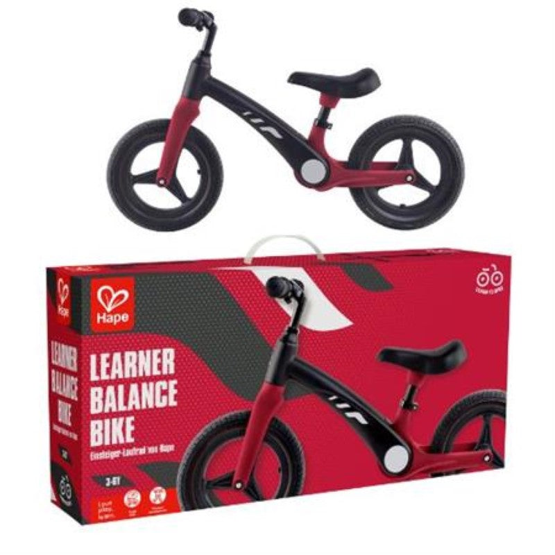 Balance Bike - Hape Shock Absorbing (Red & Black)