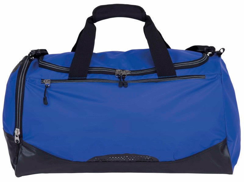 Hydrovent Sports Bag in Blue/Black, featuring a spacious design and water-resistant material for workouts and travel.
