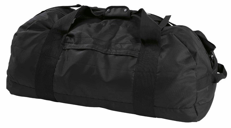 Durable Kodiak Sports Bag with 102L capacity, waterproof material, padded straps, and zippered compartments for outdoor adventures.