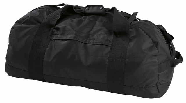 Durable Kodiak Sports Bag with 102L capacity, waterproof material, padded straps, and zippered compartments for outdoor adventures.