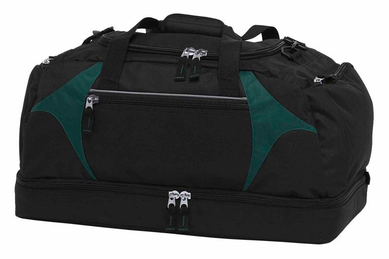 Spliced Zenith Sports Bag - Black/Green