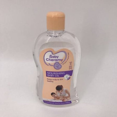 Nourishing Baby Oil 200ml in a box of 24, perfect for moisturizing, soothing, and bonding with your baby's delicate skin.
