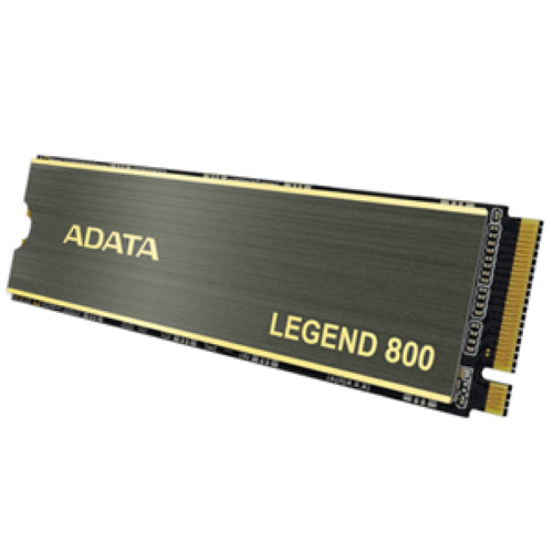 ADATA Legend 800 PCIe4 M.2 2280 SSD 500GB, featuring ultra-fast speeds of 3,500MB/s read and 2,800MB/s write for gamers.