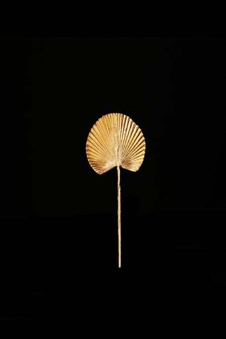 Four vibrant Small Fan Palm artificial foliage pieces, perfect for enhancing decor with tropical beauty.