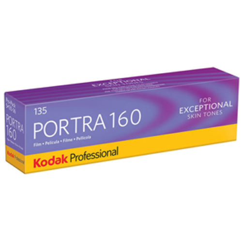 Kodak Portra 160 5 Pack: premium film for stunning skin tones, smooth grain, ideal for portrait and fashion photography.