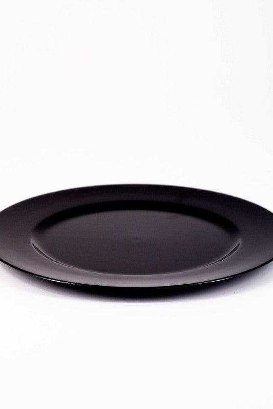 Gloss Charger Plate Plastic - Set of 24