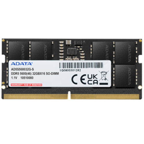 ADATA 32GB DDR5-5600 2048x8 SODIMM Lifetime wty