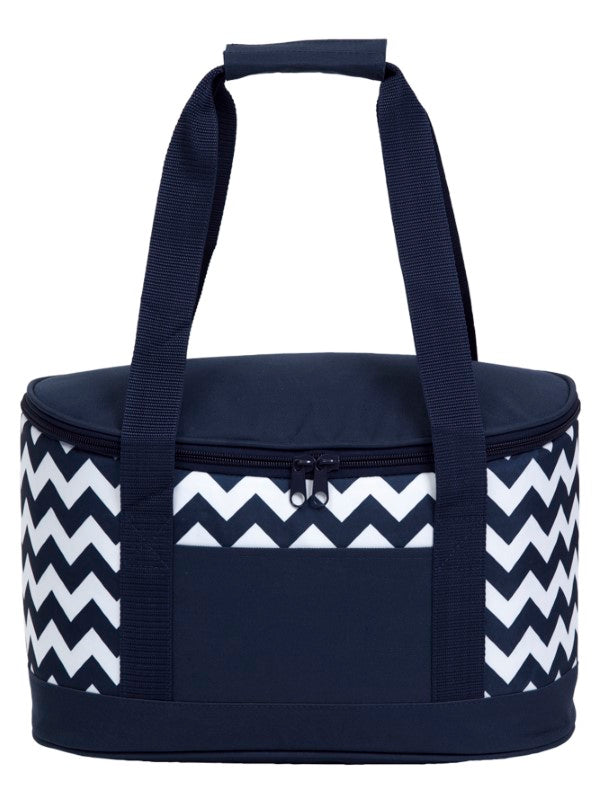 Oasis Chevron Cooler - Dark Blue/White