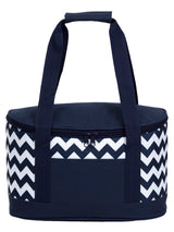 Oasis Chevron Cooler - Dark Blue/White