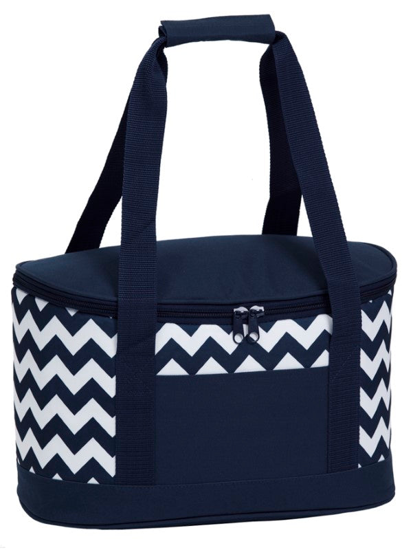 Oasis Chevron Cooler - Dark Blue/White