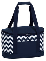 Oasis Chevron Cooler - Dark Blue/White