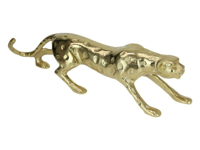 52cm gold leopard ornament exuding elegance and charm, perfect for enhancing any home decor style.