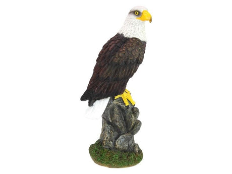 31cm eagle ornament perched majestically, showcasing intricate details and symbolizing strength and freedom.