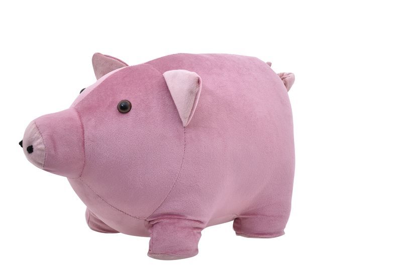 Adorable 32cm pig-shaped doorstop, perfect for keeping doors open while adding playful farmhouse decor to any room.