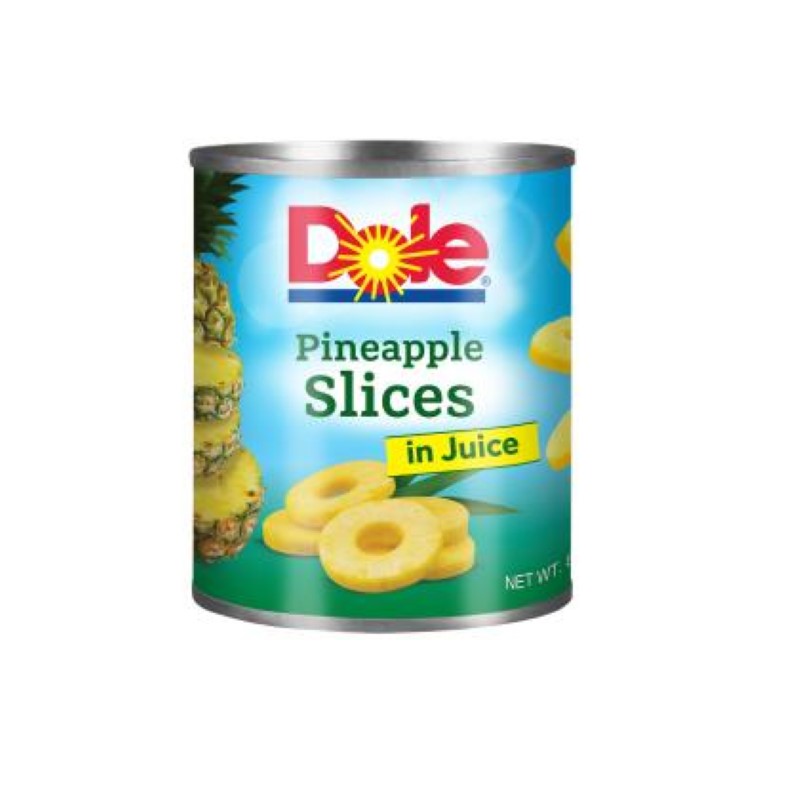 Pineapple Slices In Juice - Dole - 822G