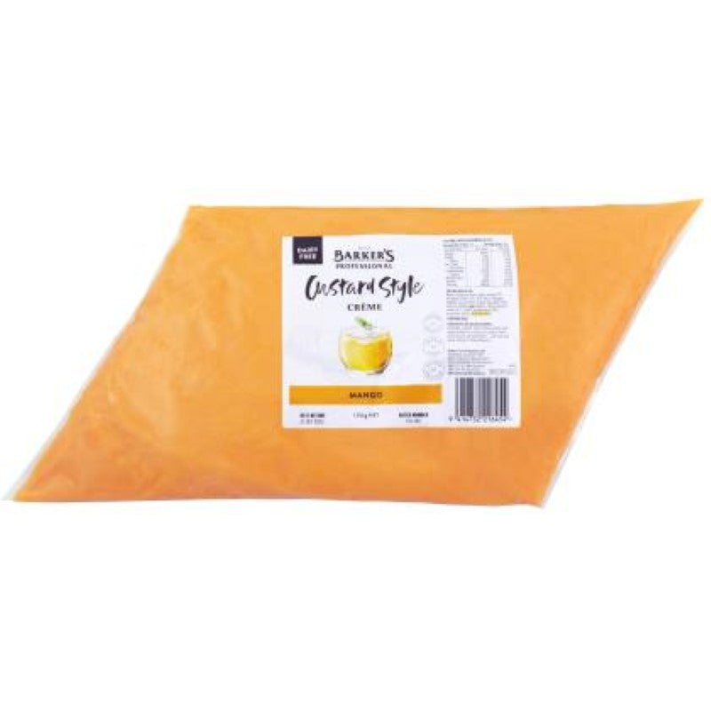 CUSTARD STYLE CREME MANGO D/FG/F - Barkers - 1.25KG