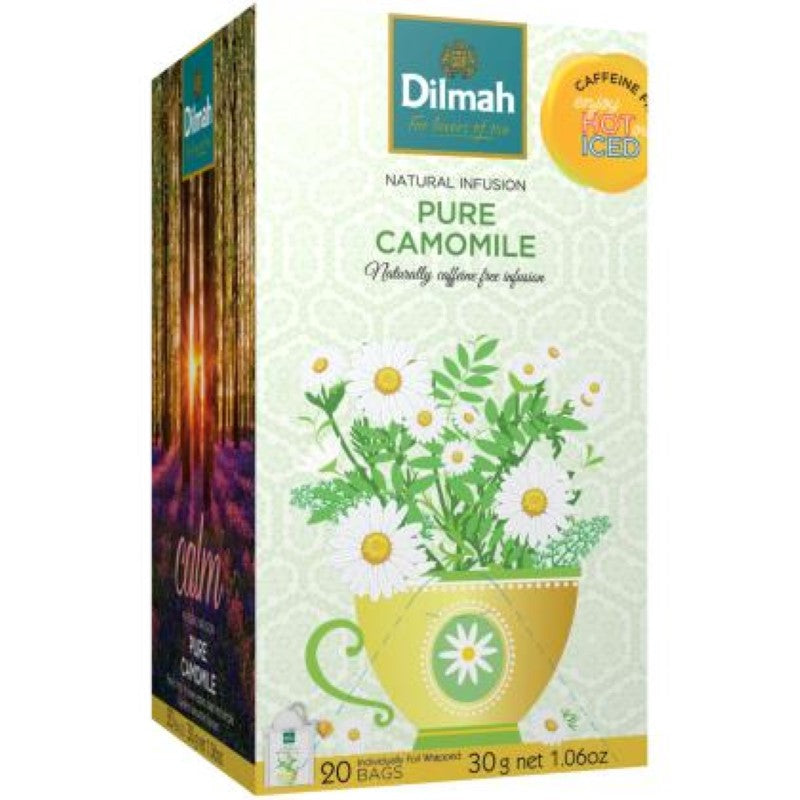 Tea Bag Pure Chamomile Flowers Infusion Foil Envelope 2 - Dilmah - 20PC