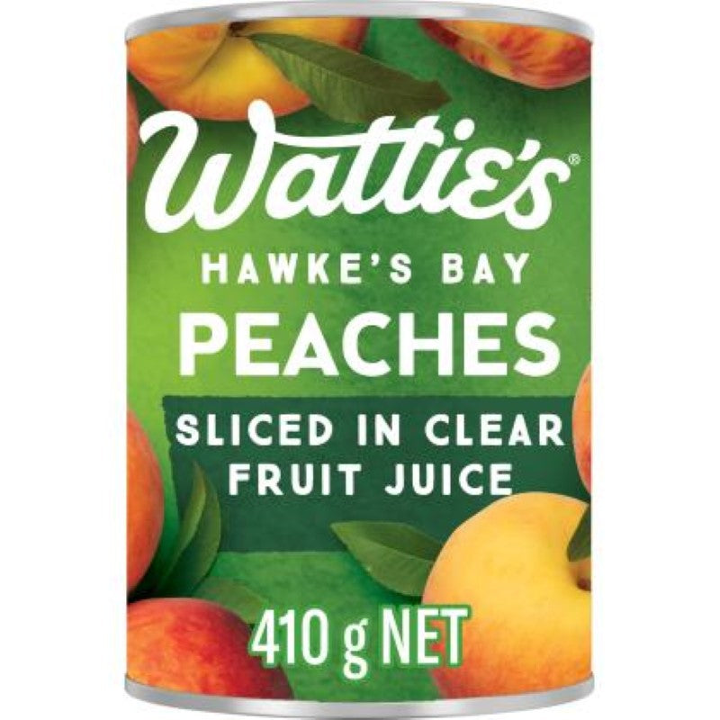 Peach Slices Clear Fruit Juice - Wattie's - 410G