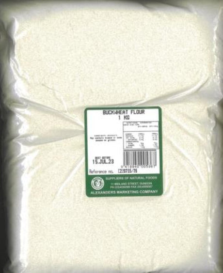 1KG pack of Smartfox NZ Buckwheat Flour, a gluten-free, protein-rich alternative for healthy baking and cooking.