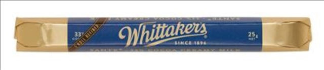 Whittaker's Milk Chocolate Bar Sante, 25g, rich and creamy, bulk pack of 48 for sharing and indulgence.