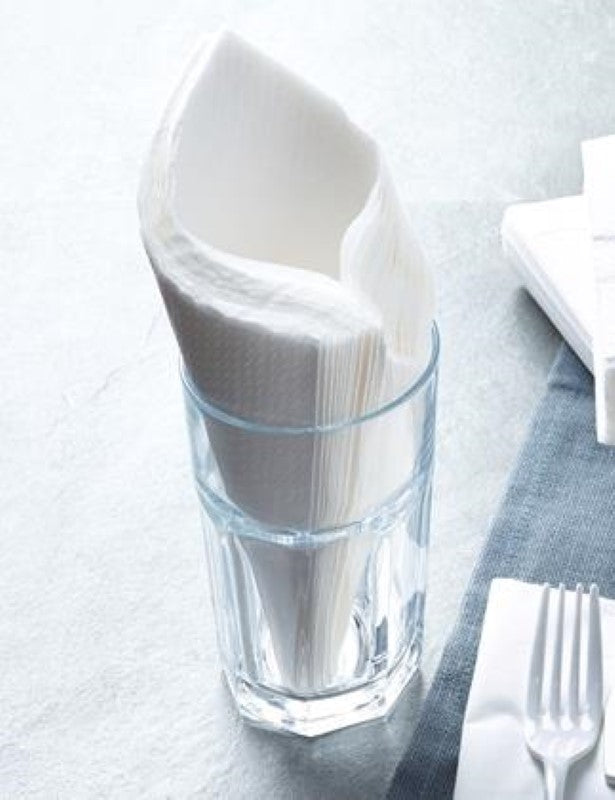 Serviette Dinner 2Ply 4Fold White - Soft Choice - 125PC