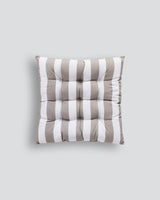 Indoor/Outdoor Stripe Chair Pad Navy 40x40x7cm