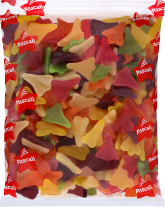 Colorful 2KG pack of Pascall Jet Planes jelly lollies, shaped like airplanes, offering a nostalgic candy experience.