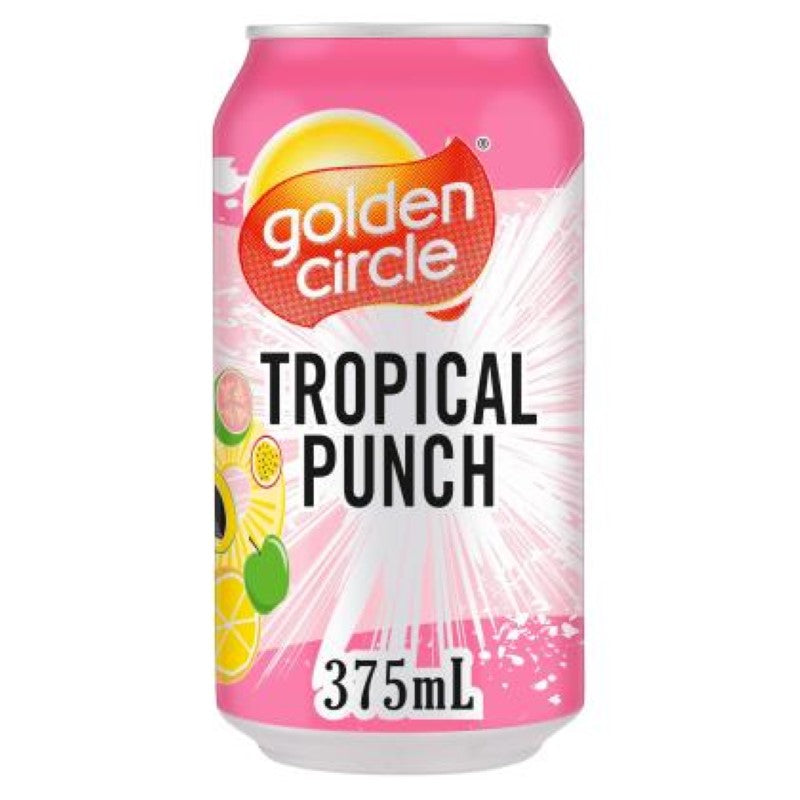 Tropical Punch drink pack by Golden Circle, 24 x 375ML, refreshing fruity beverage made in Australia for any occasion.