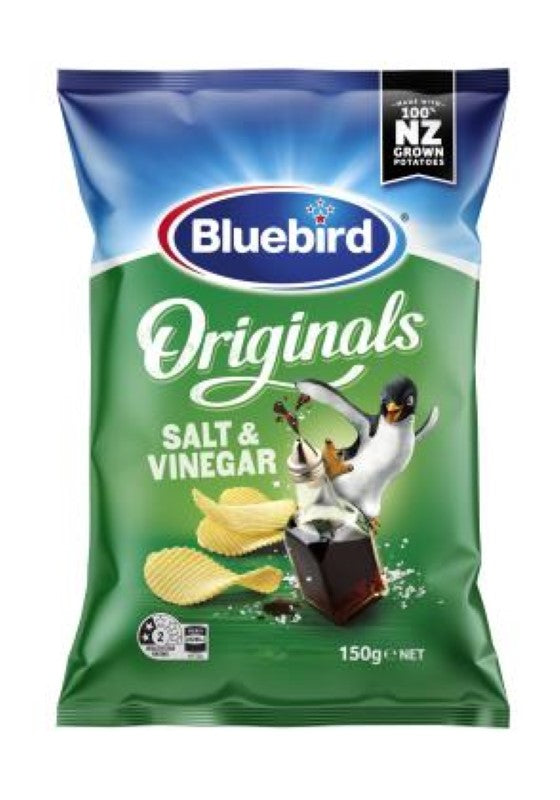 Chips Original Salt & Vinegar - Bluebird - 150G