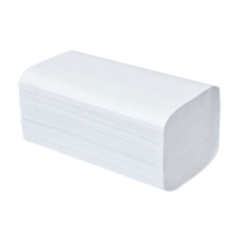 Eco-friendly interfold paper towels, 100% recycled, 320 sheets, soft and absorbent, fits dispenser model 69915.