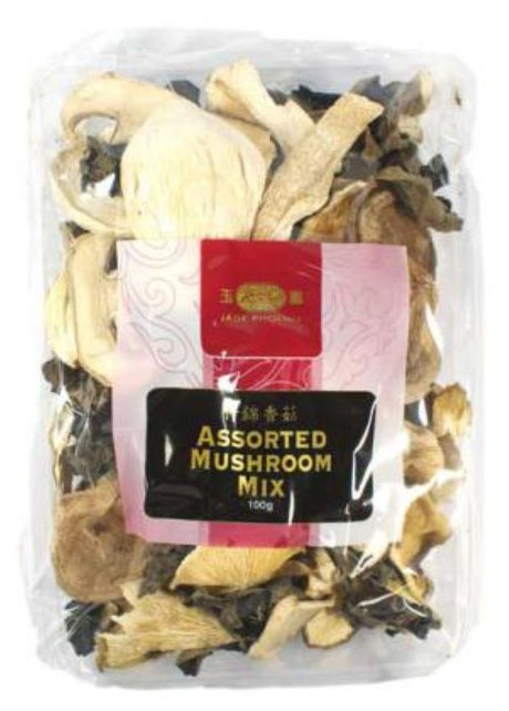 Premium assorted mushrooms blend of Shiitake, Enoki, and Oyster for rich flavors and umami in soups and stir-fries.