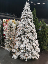 Christmas Tree -Tree – 10? Heavy Snowy Pine Tree With 1100 Lights