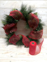 Vibrant 15cm x 10 yard mesh garland roll for versatile crafting and decorating, ideal for events and DIY projects.