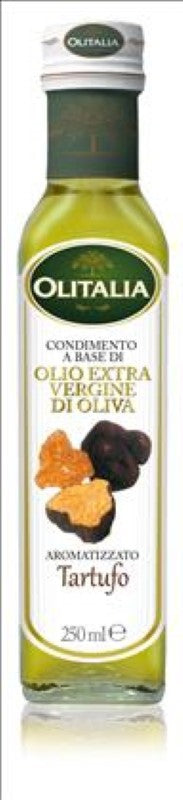 Oil Truffle Condiment Tartufo - Olitalia 250ML bottle showcasing premium truffle-infused olive oil for gourmet dishes.