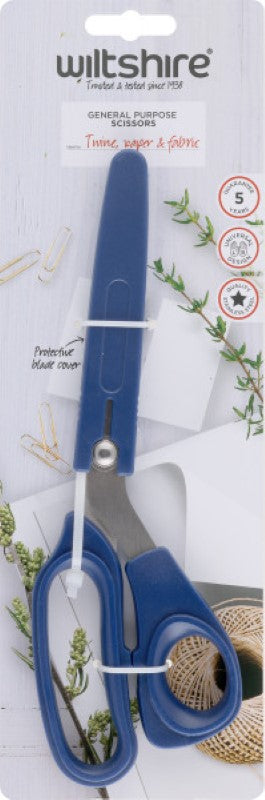 Durable Wiltshire General Purpose Scissors with stainless steel blades, ideal for cutting poultry, fabric, and more.