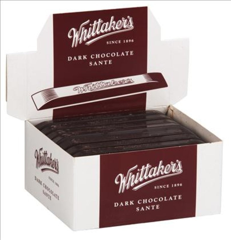 Indulge in Whittaker's 48PC Dark Unwrapped Sante Chocolate Bars, crafted from premium dark chocolate for rich flavor.