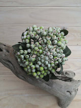 Vibrant artificial berry bundle featuring five realistic, maintenance-free berry clusters for home decor and crafting.