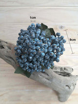 Vibrant artificial berry bundle with five realistic clusters, perfect for home decor, crafting, or special events.
