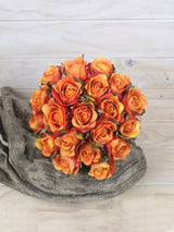 Vibrant set of 20 artificial rose bud posies, perfect for decor, arrangements, and lasting beauty without maintenance.