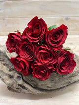 Artificial Flower -Rose Bud Stem Bundle X 8