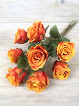 Artificial Flower -Rose Bud Stem Bundle X 8