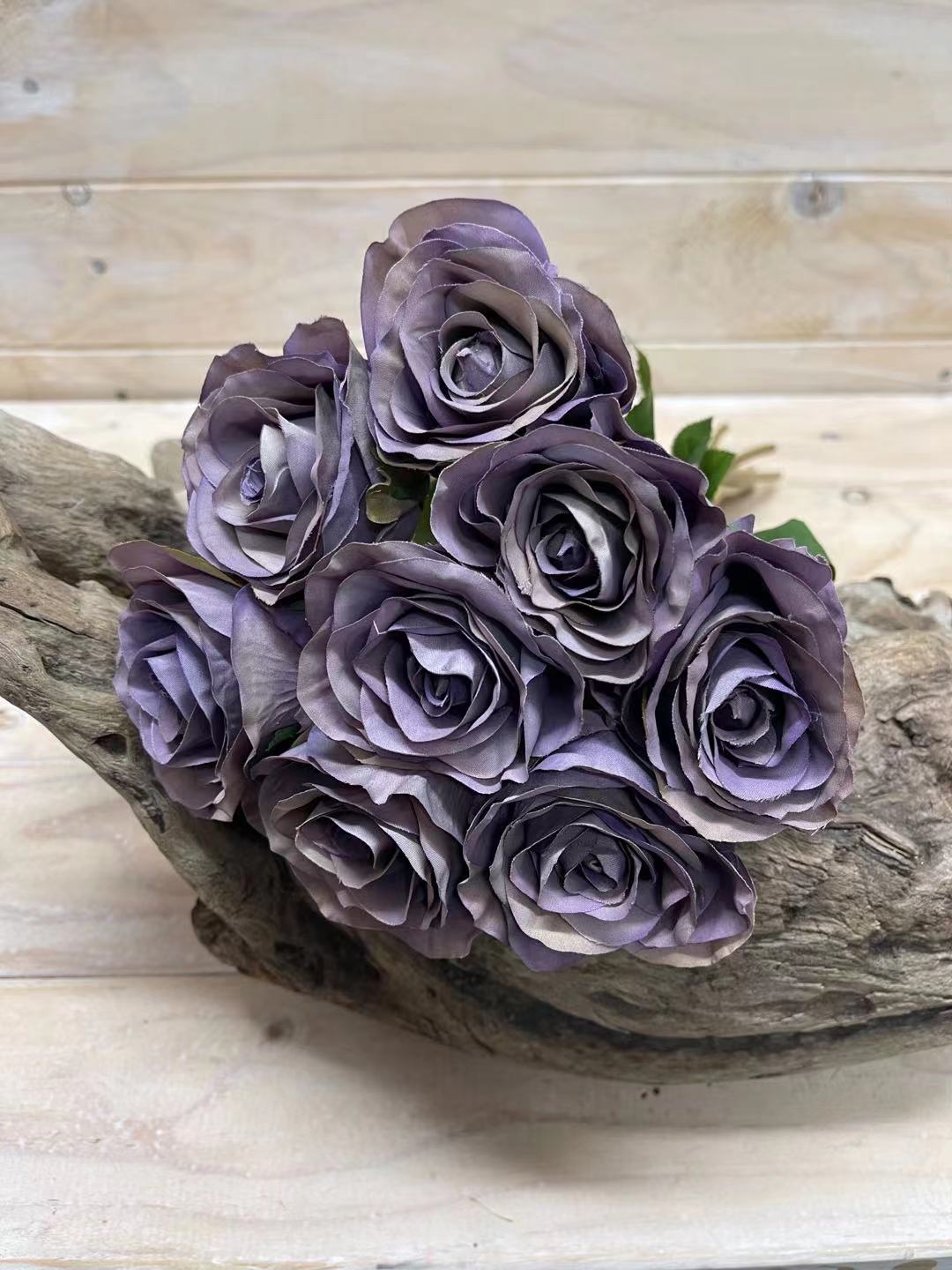 Artificial Flower -Rose Bud Stem Bundle X 8