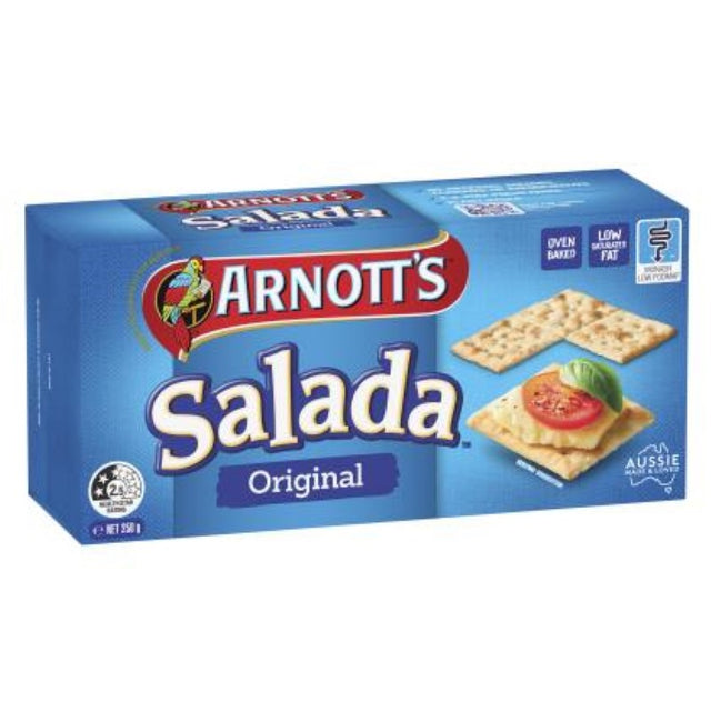 Crispbreads in a 250G pack, ideal for healthy snacking, pairs well with cheese, dips, and tomatoes, made by Arnott's.