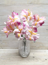 Vibrant artificial Iris Flower Bush adds elegance and color to any space without upkeep, perfect for home decor and events.